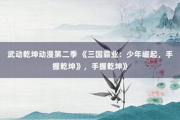 武动乾坤动漫第二季 《三国霸业：少年崛起，手握乾坤》，手握乾坤》