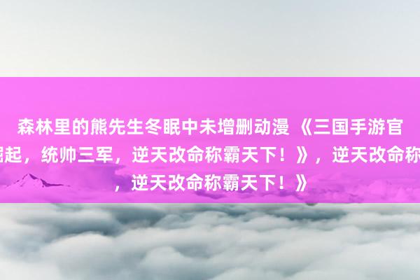 森林里的熊先生冬眠中未增删动漫 《三国手游官网：少年崛起，统帅三军，逆天改命称霸天下！》，逆天改命称霸天下！》