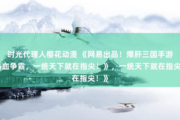 时光代理人樱花动漫 《网易出品！爆肝三国手游，热血争霸，一统天下就在指尖！》，一统天下就在指尖！》